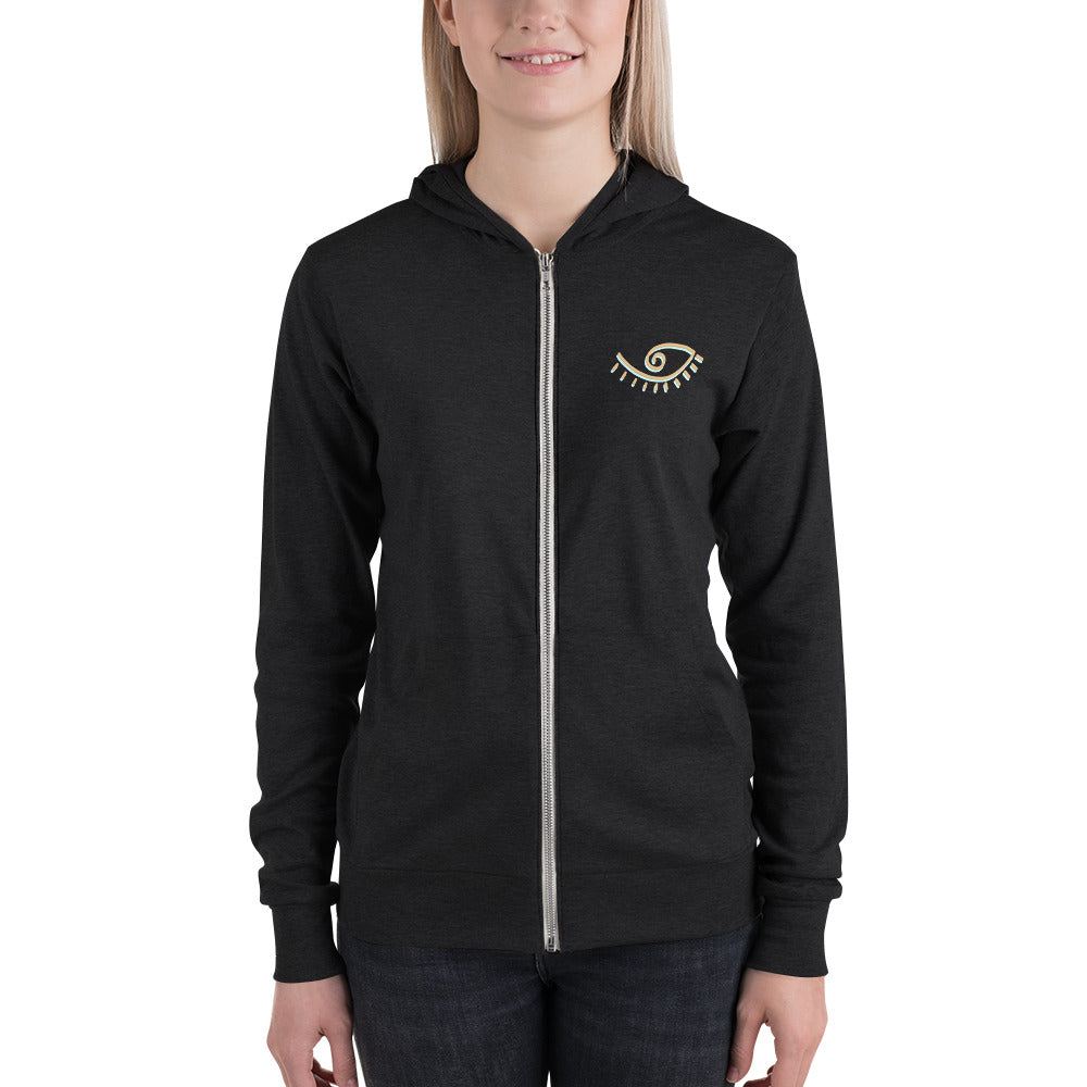 Higher Love Unisex zip hoodie