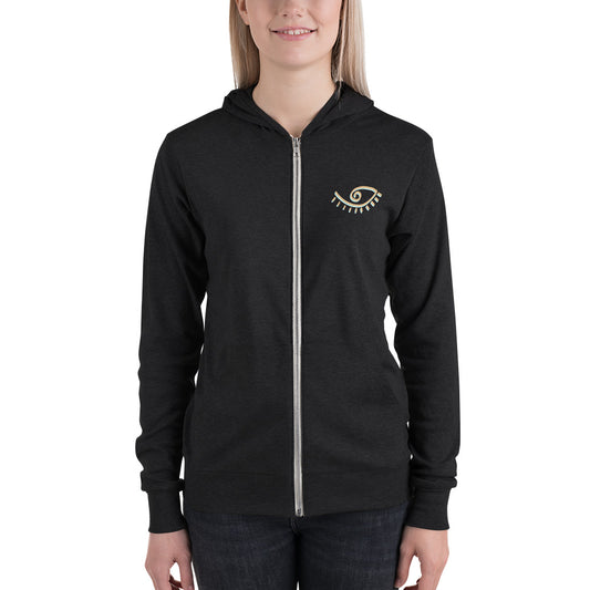 Higher Love Unisex zip hoodie
