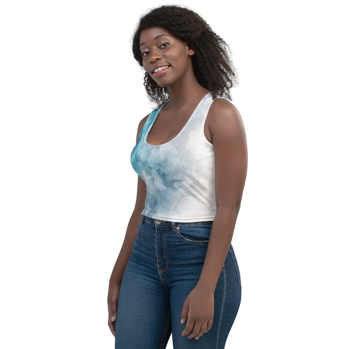 To Dye For Sky Crop Top