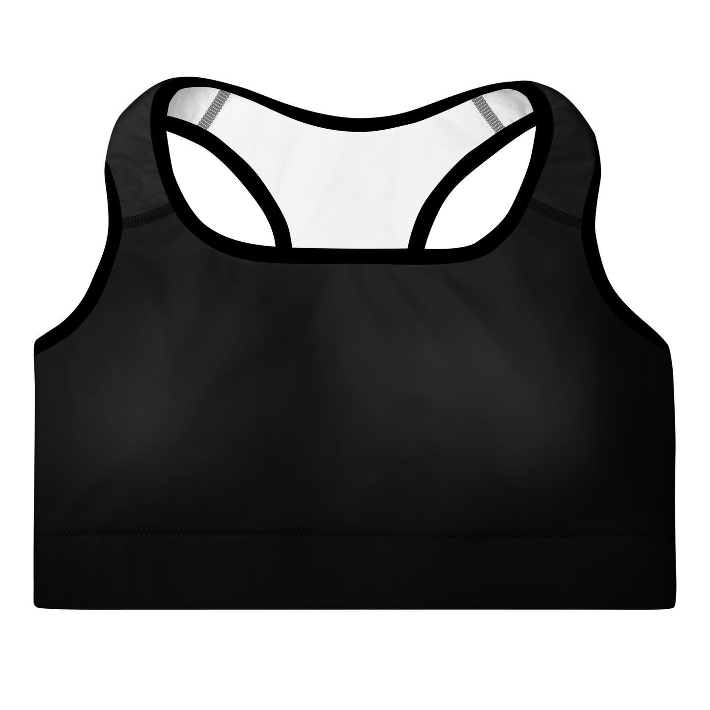 Diamond Blk Padded Sports Bra