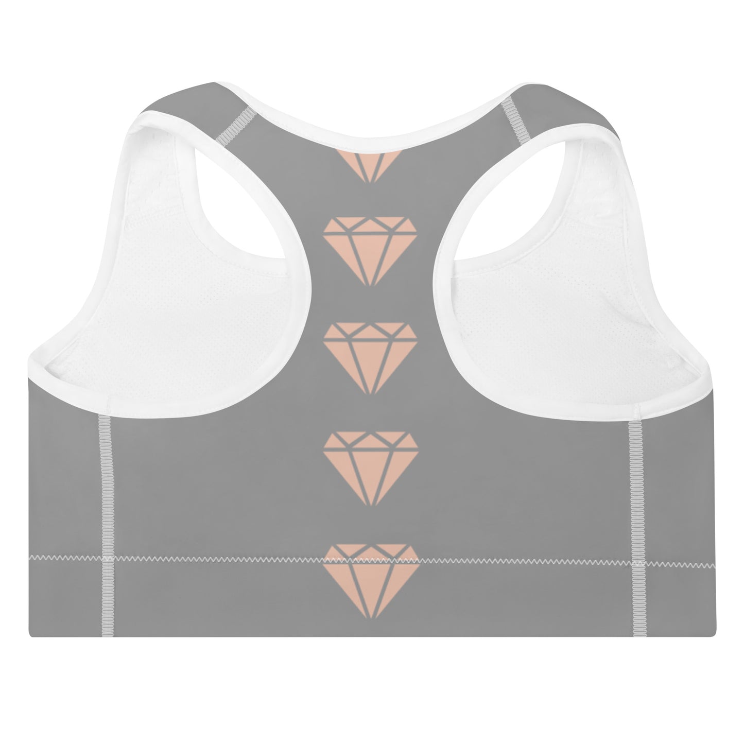 Diamond Smoke Padded Sports Bra