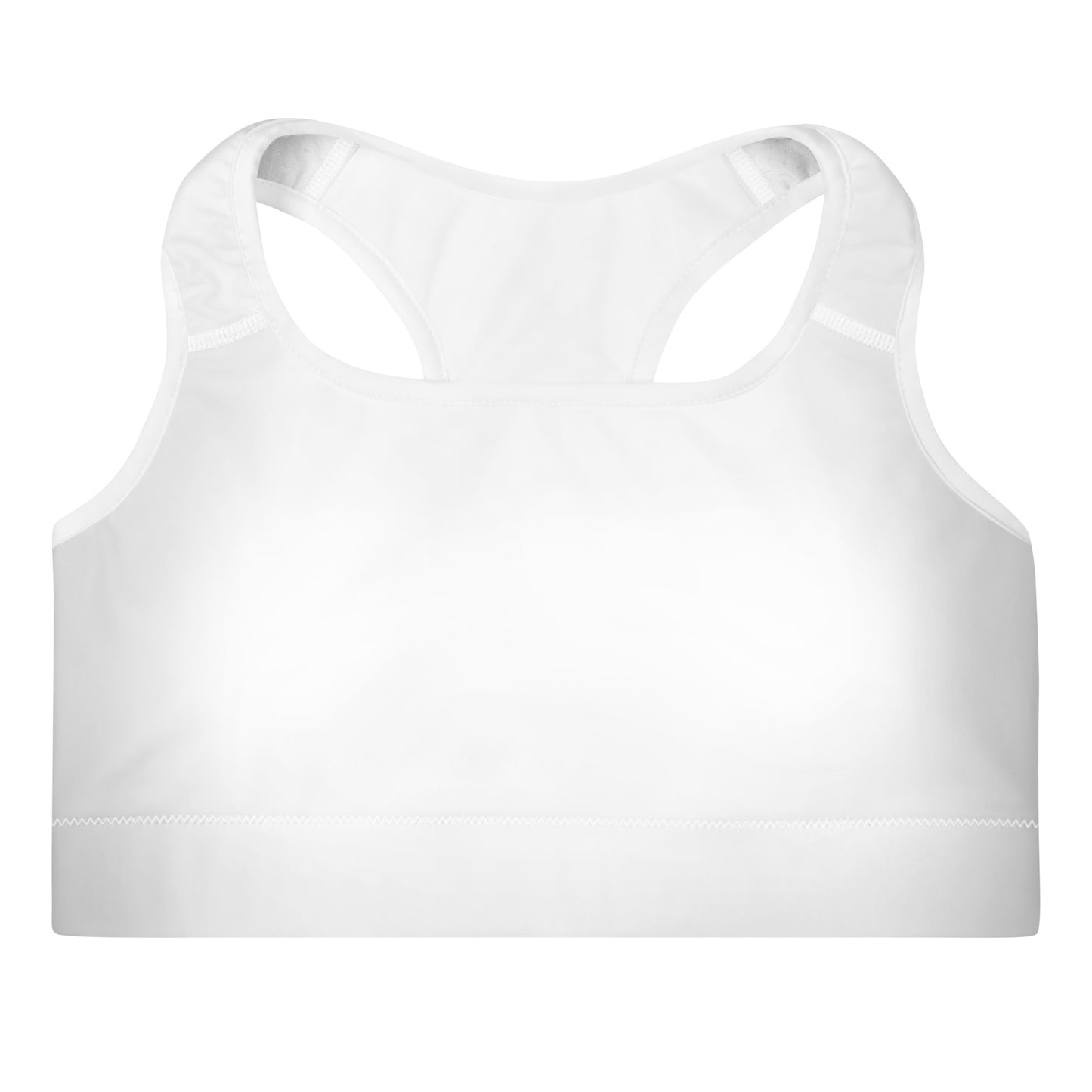Diamond Wht Padded Sports Bra