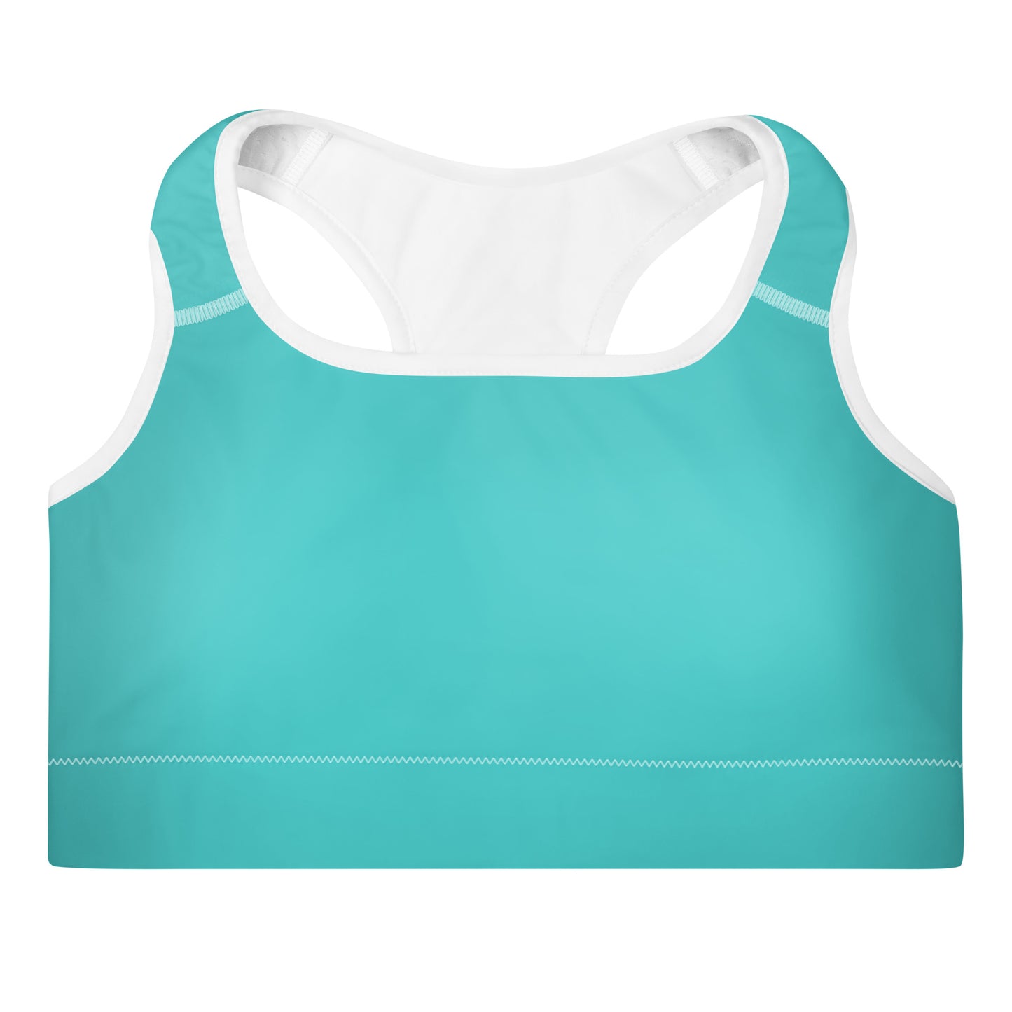Diamond Aqua Padded Sports Bra