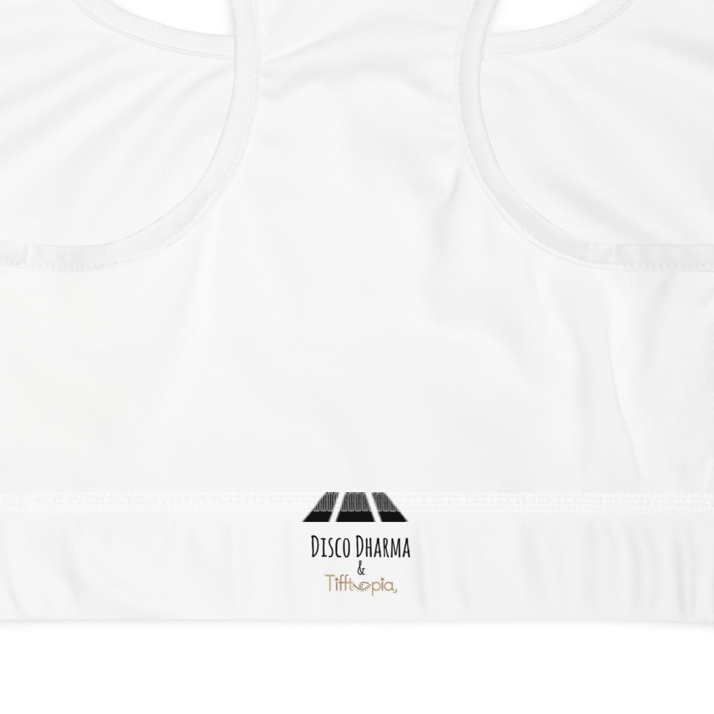 Diamond Wht Padded Sports Bra