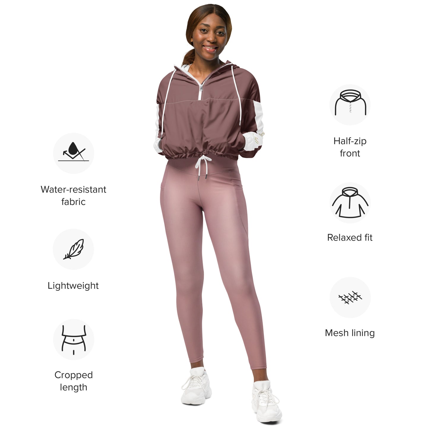 EOP Wood Women’s cropped windbreaker