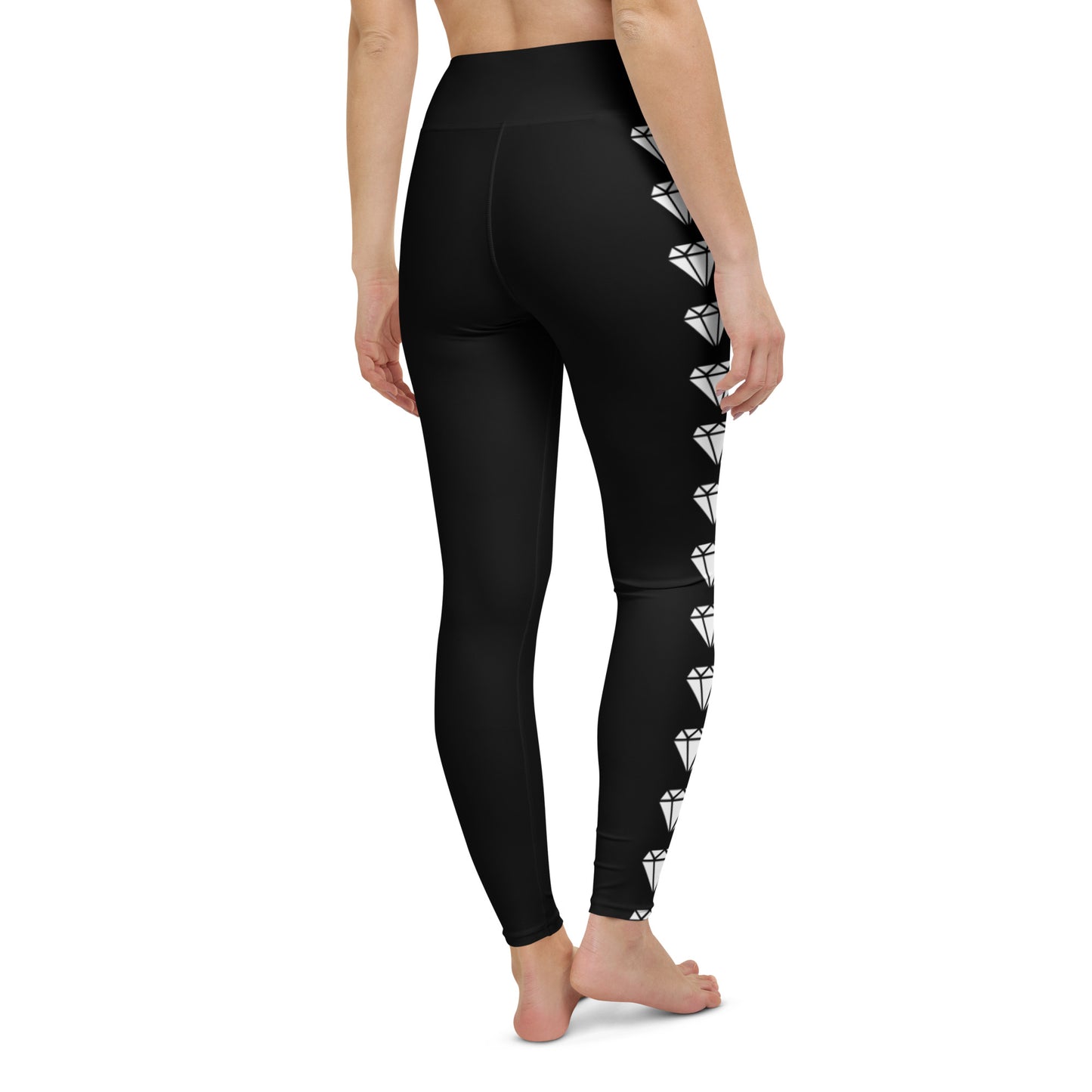 Diamond Blk Yoga Leggings
