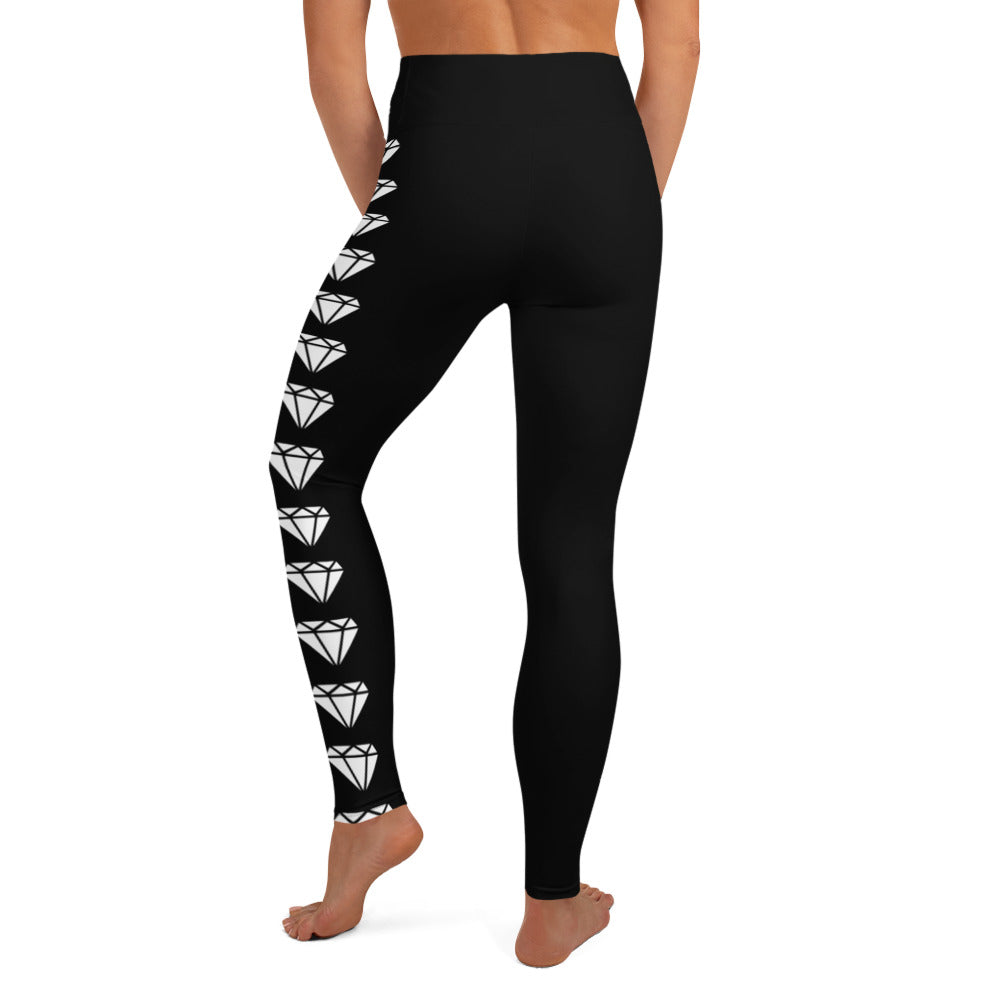 Diamond Blk Yoga Leggings