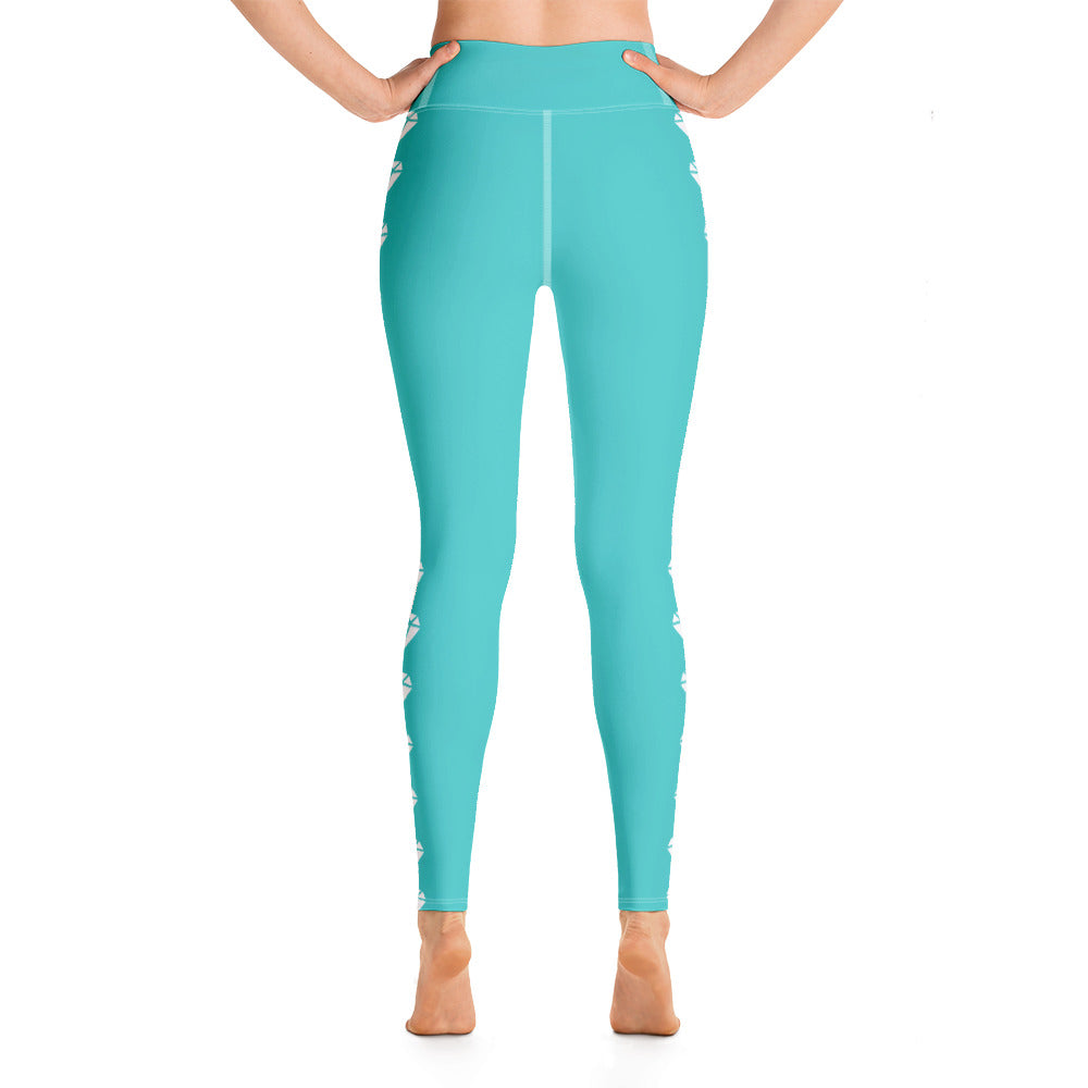 Diamond Aqua Yoga Leggings