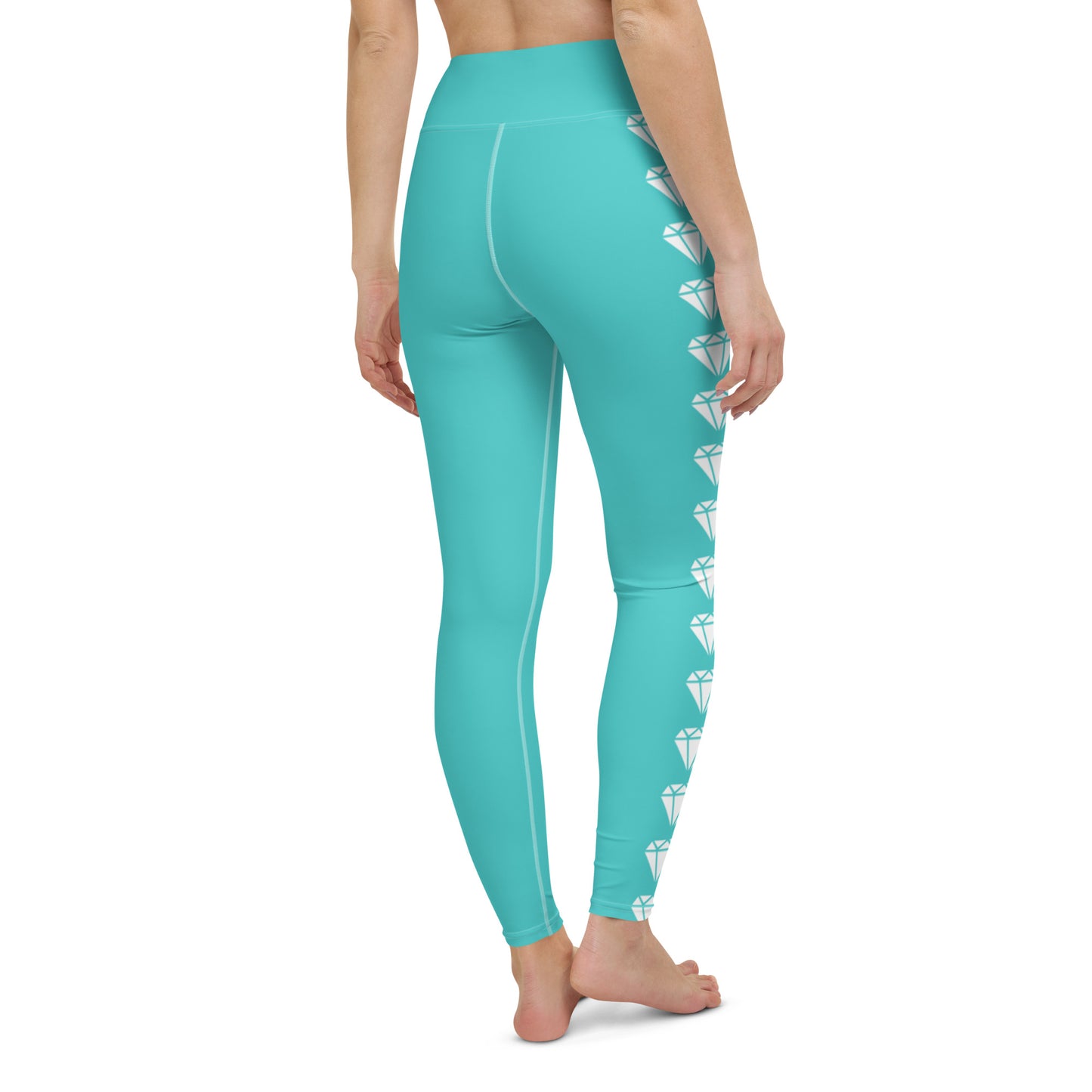 Diamond Aqua Yoga Leggings