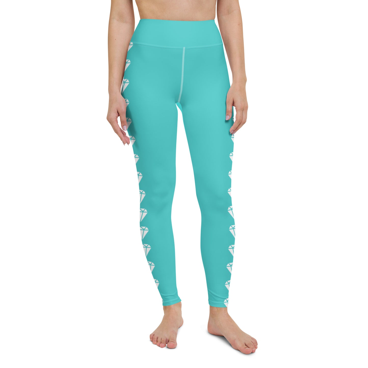 Diamond Aqua Yoga Leggings