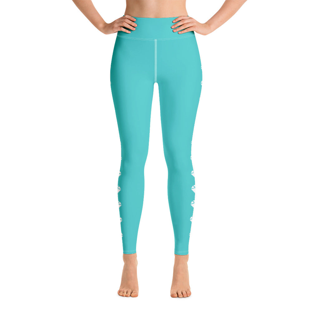 Diamond Aqua Yoga Leggings