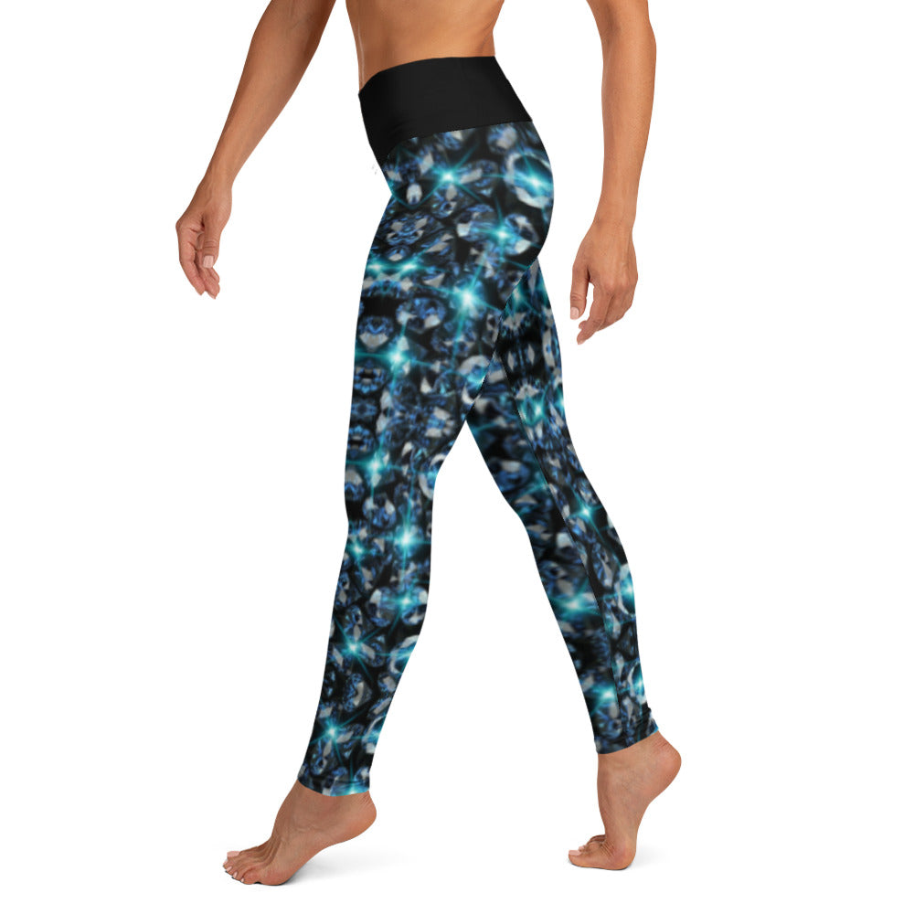 Blue Diamond Yoga Leggings
