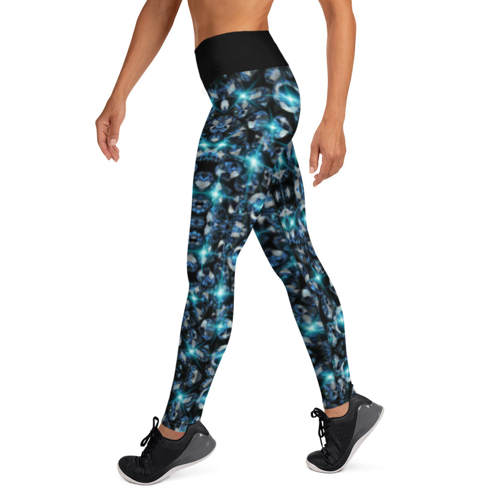 Blue Diamond Yoga Leggings