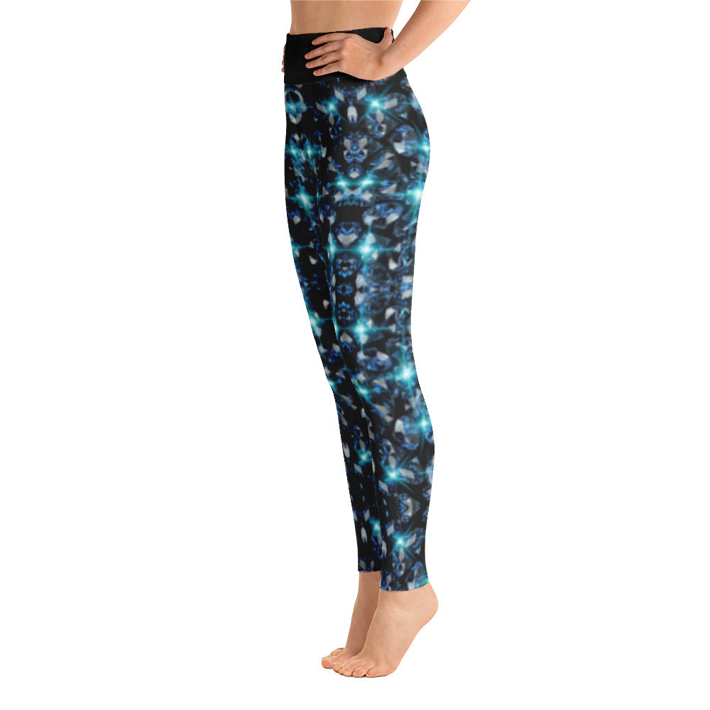 Blue Diamond Yoga Leggings