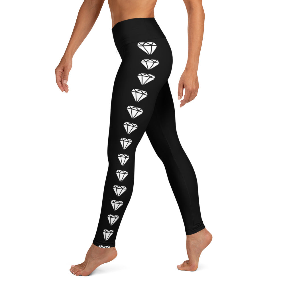 Diamond Blk Yoga Leggings