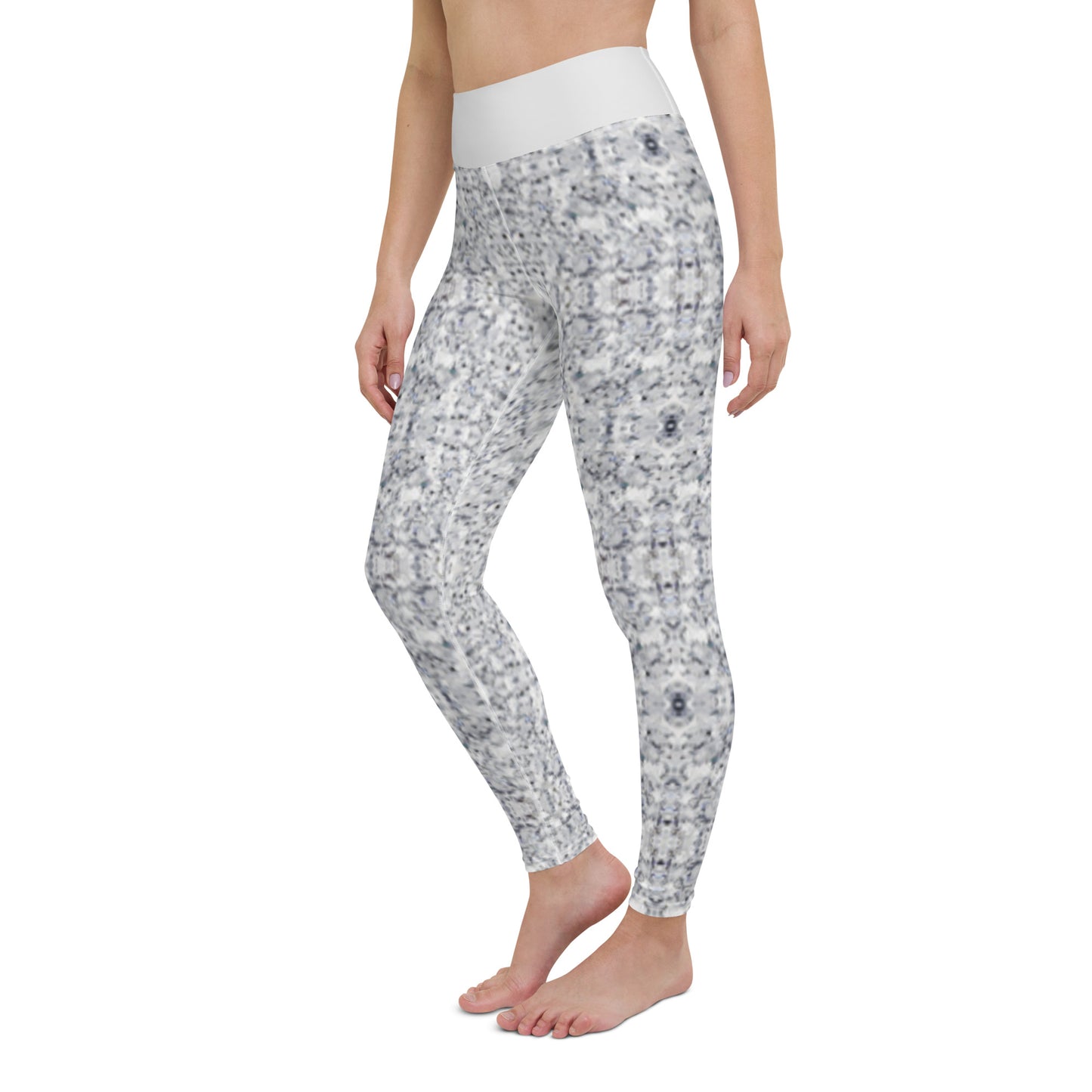 White Diamond Yoga Leggings