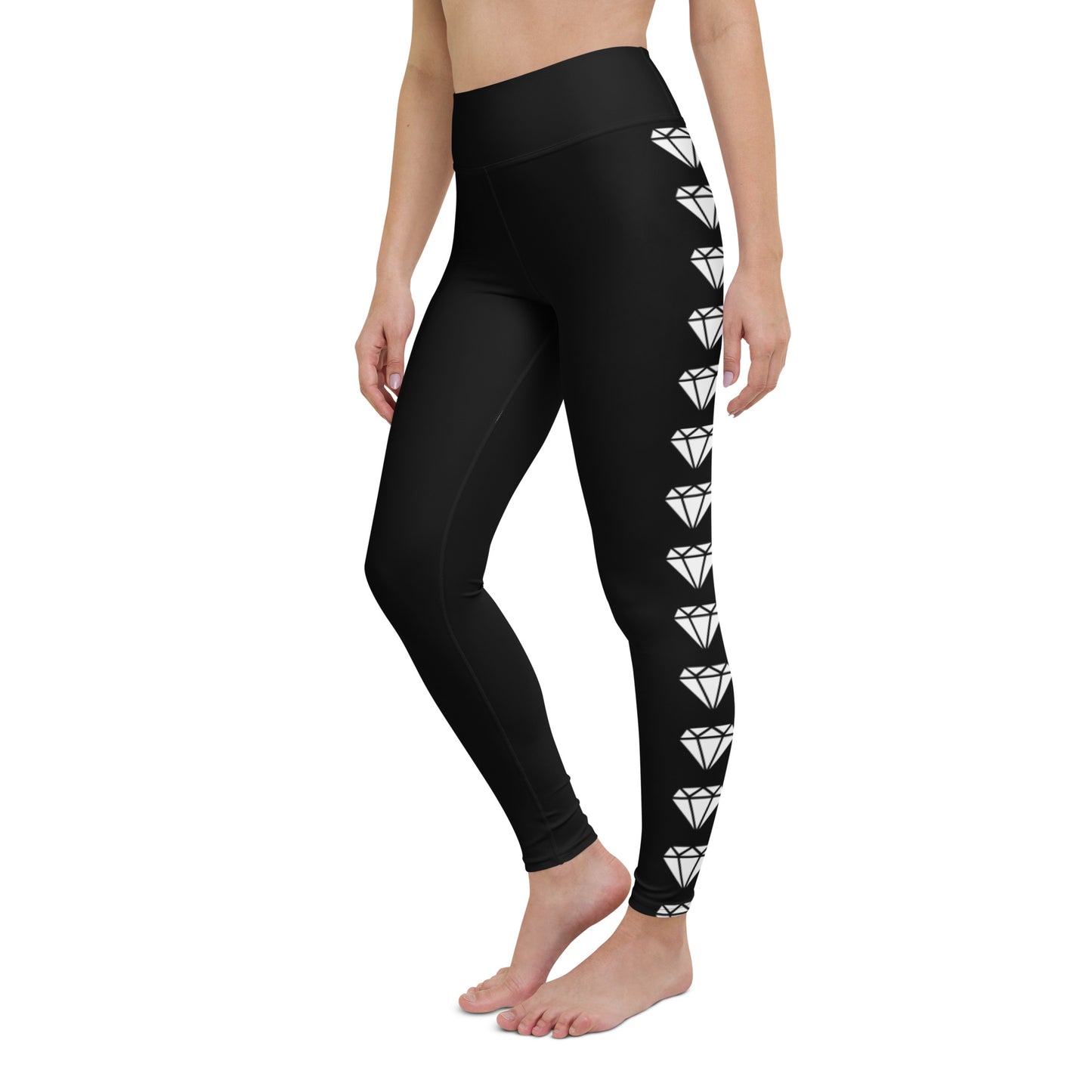 Diamond Blk Yoga Leggings