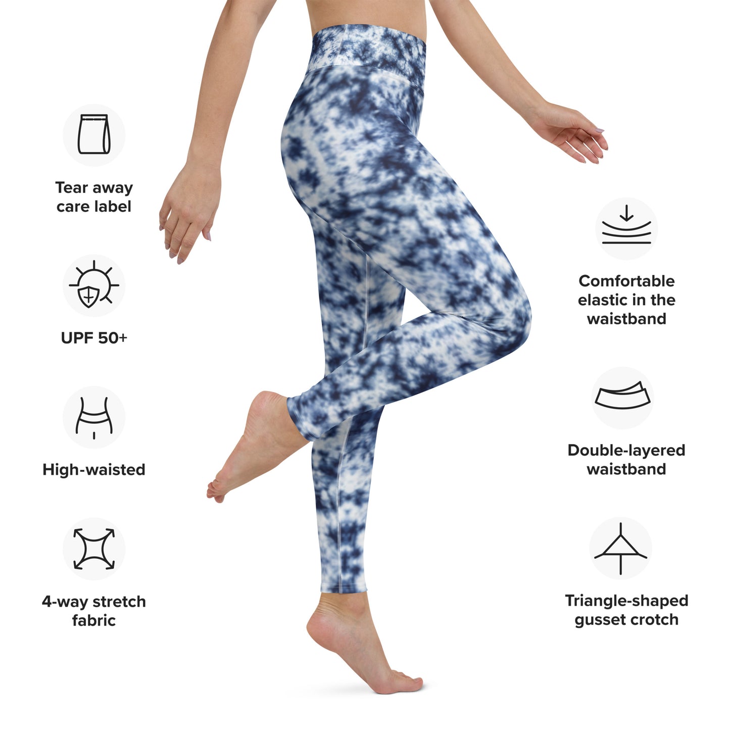 To Dye For Shibori Yoga Leggings