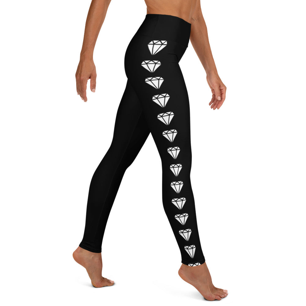 Diamond Blk Yoga Leggings