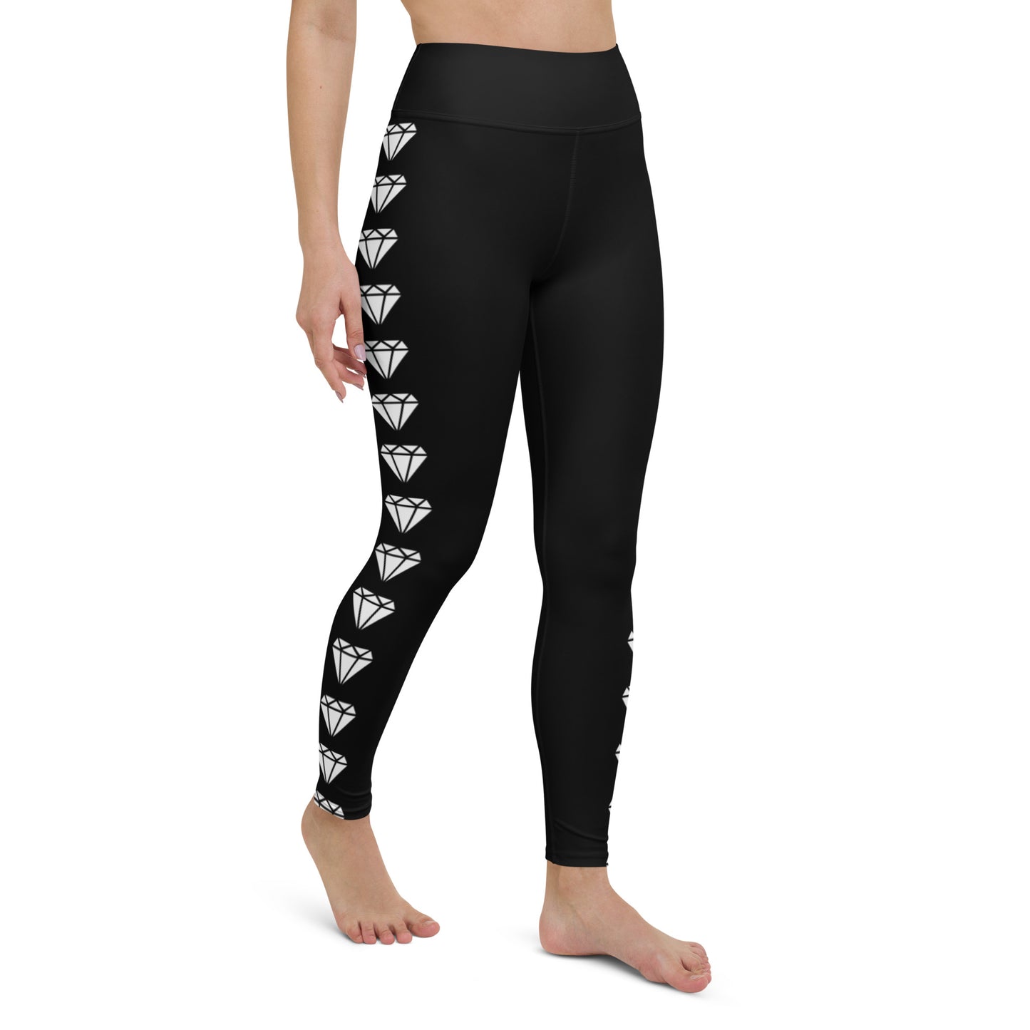Diamond Blk Yoga Leggings