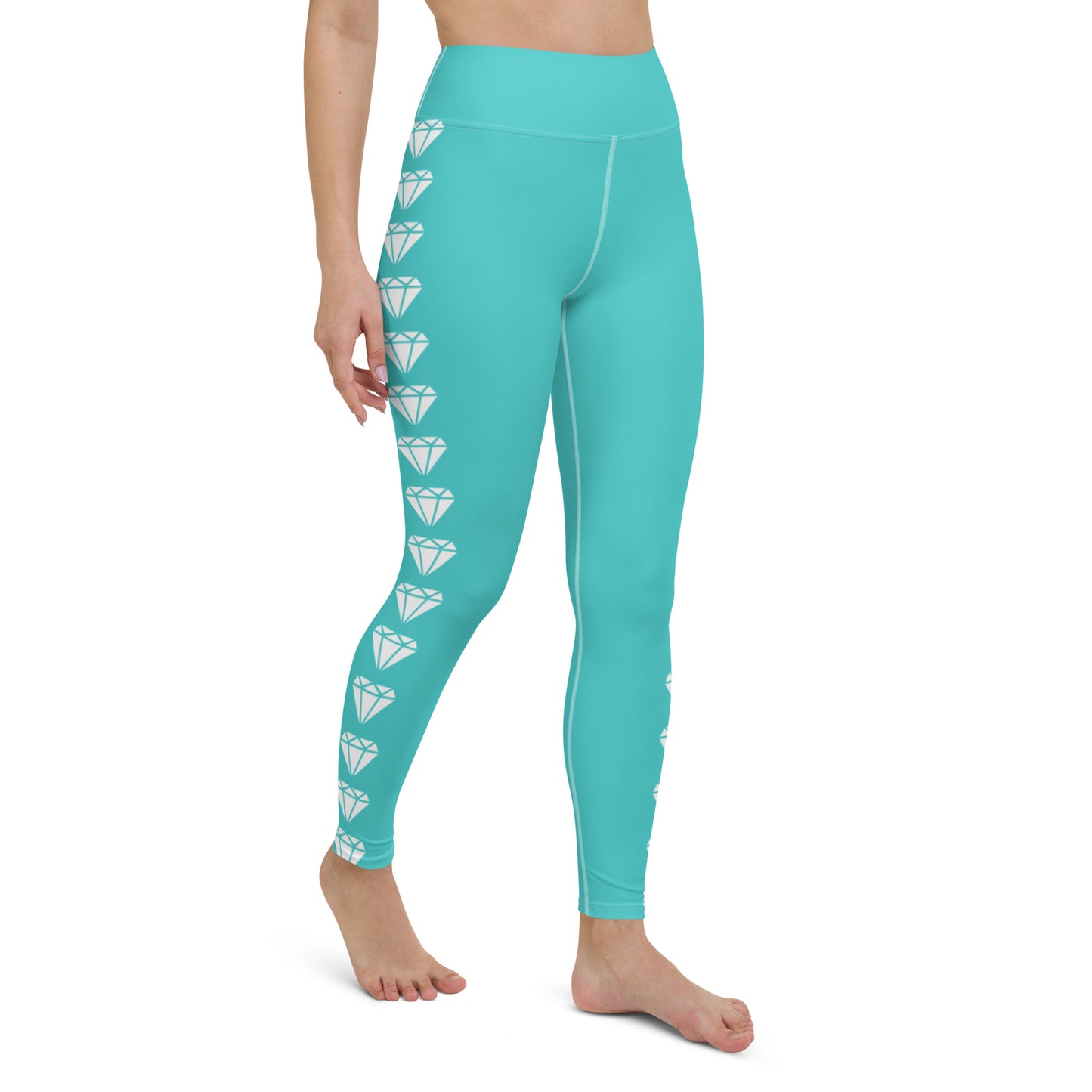 Diamond Aqua Yoga Leggings