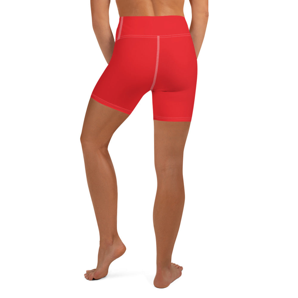 Red Yoga Shorts