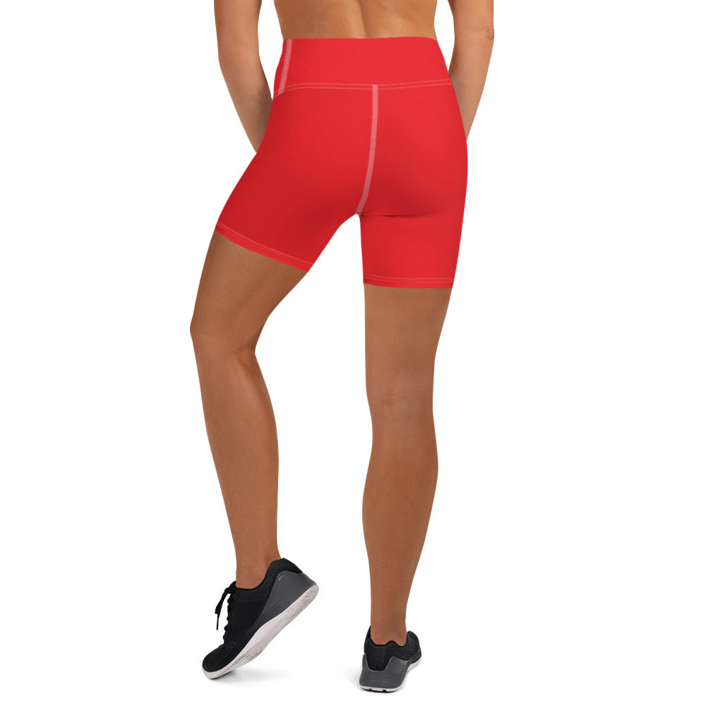 Red Yoga Shorts
