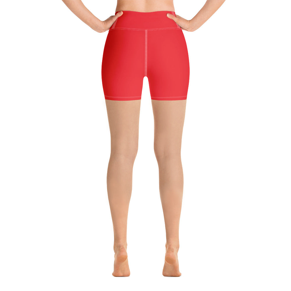 Red Yoga Shorts
