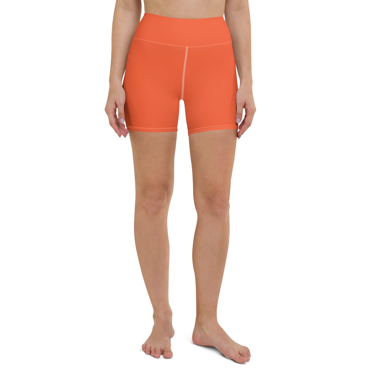 Orange Yoga Shorts