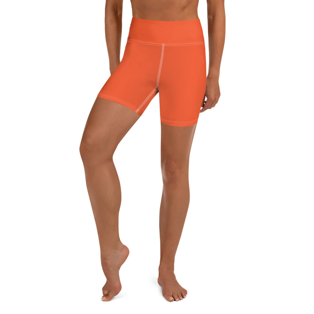 Orange Yoga Shorts
