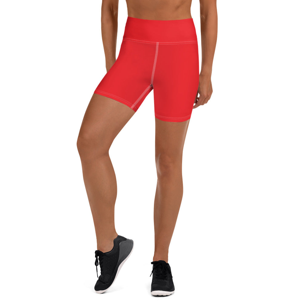 Red Yoga Shorts