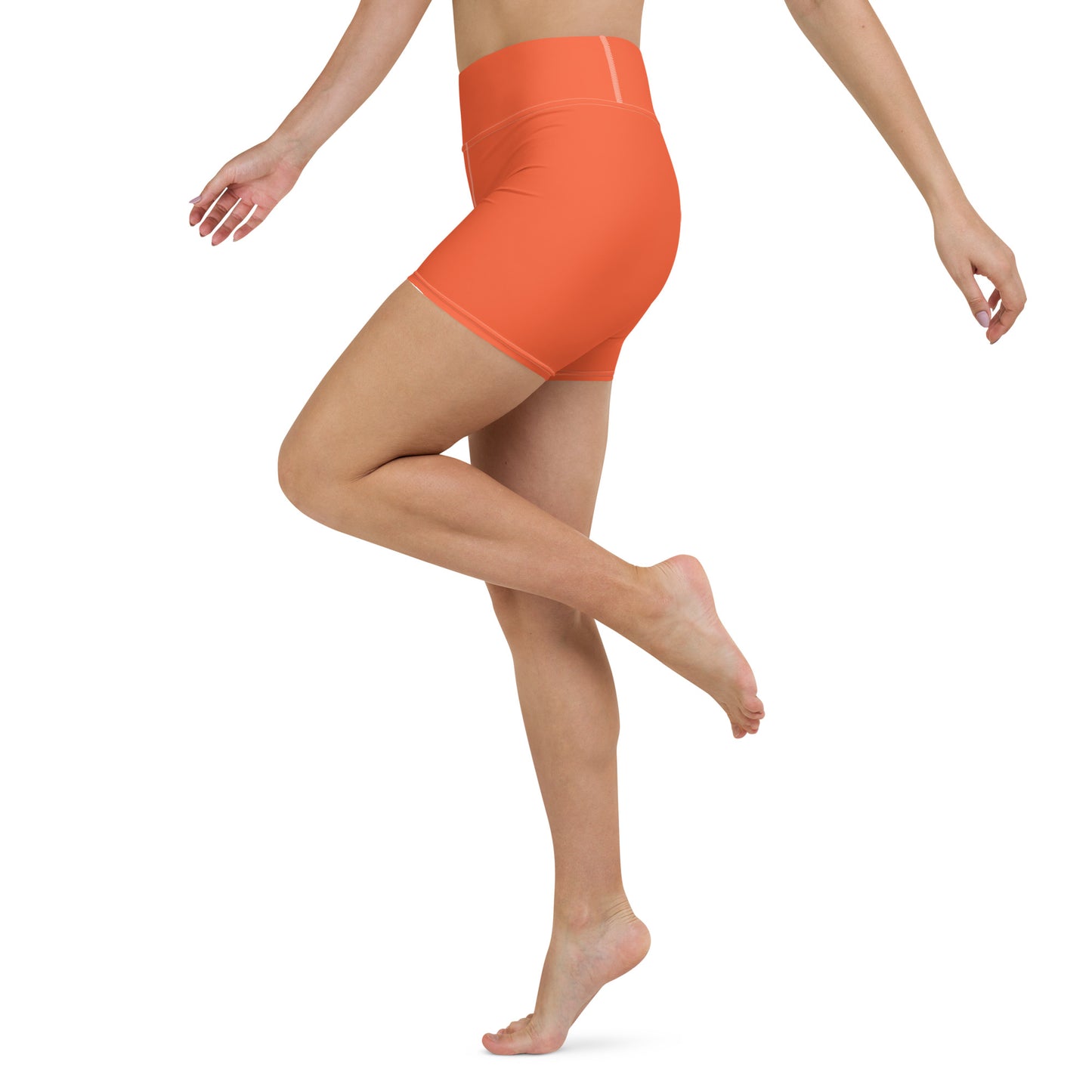 Orange Yoga Shorts
