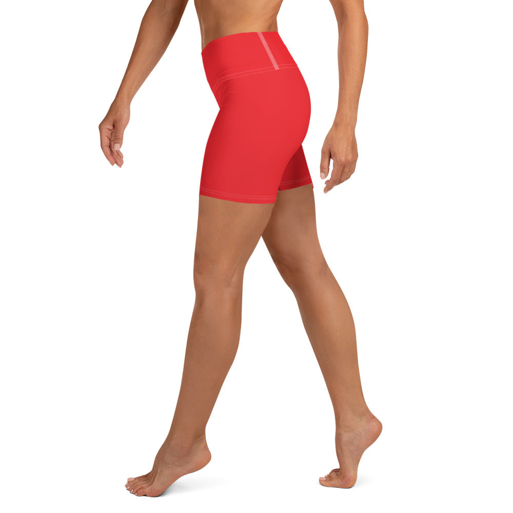 Red Yoga Shorts