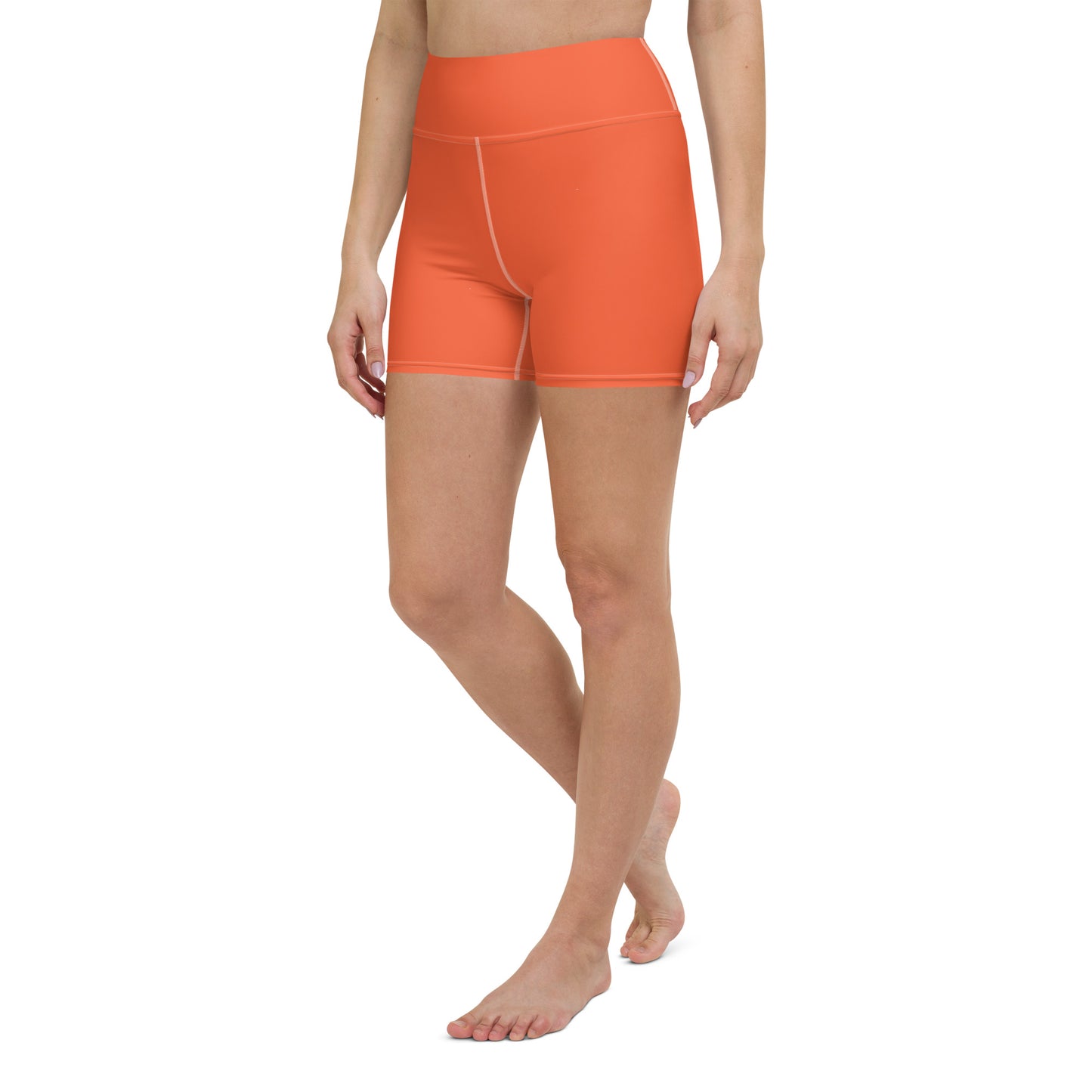 Orange Yoga Shorts