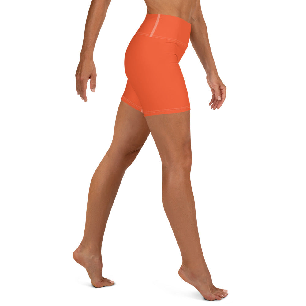 Orange Yoga Shorts