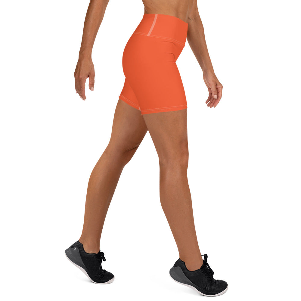 Orange Yoga Shorts