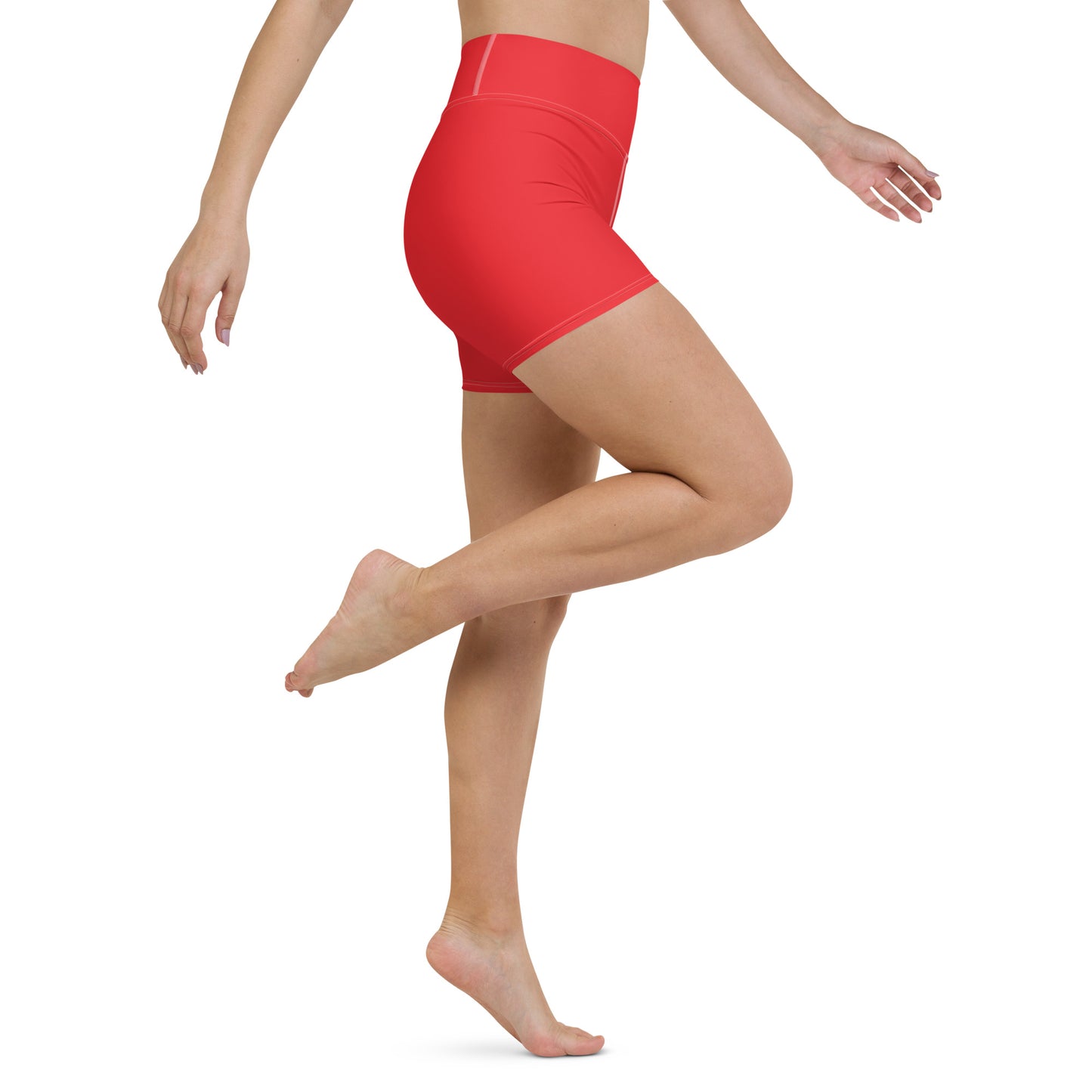 Red Yoga Shorts