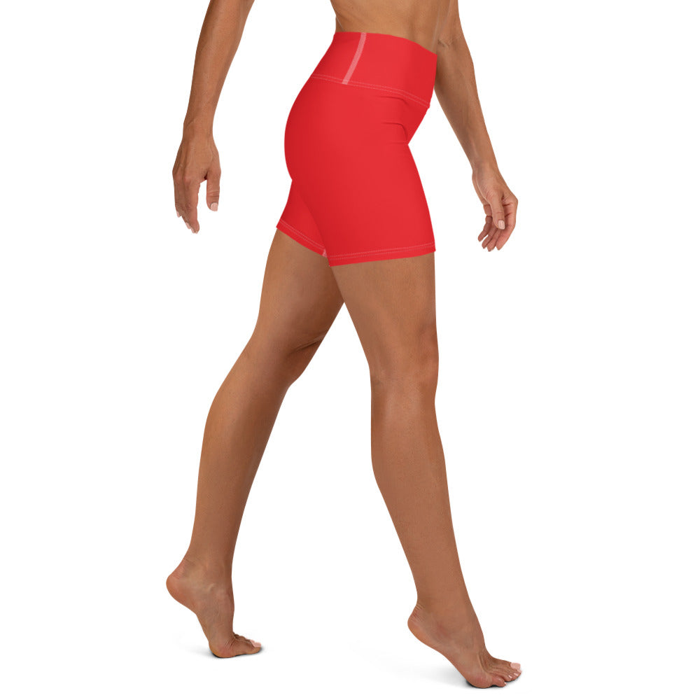 Red Yoga Shorts