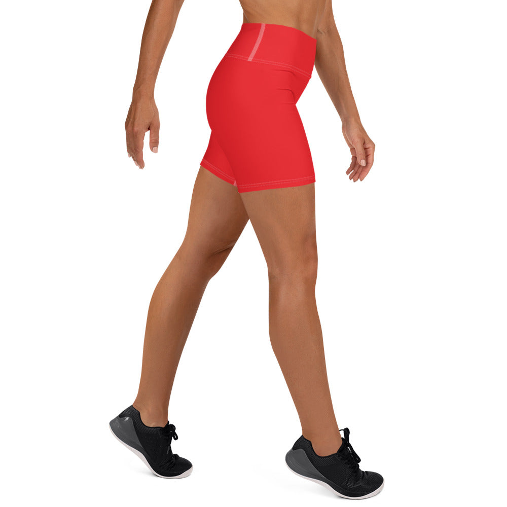 Red Yoga Shorts