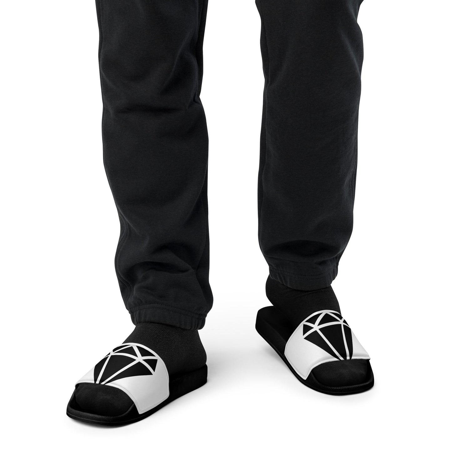 Diamond Wht Men’s slides
