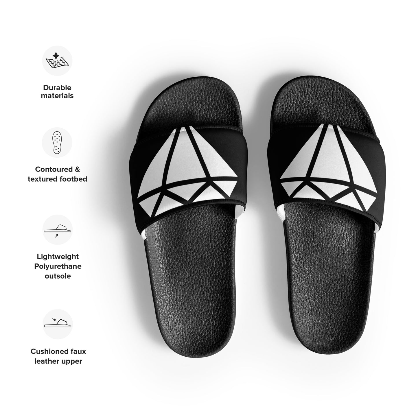 Diamond Blk Women's slides
