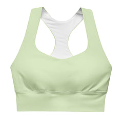Lime Cream Longline sports bra