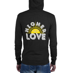 Higher Love Unisex zip hoodie