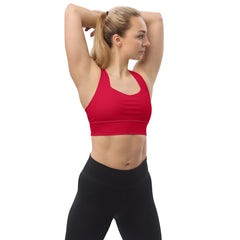 Magenta Longline sports bra