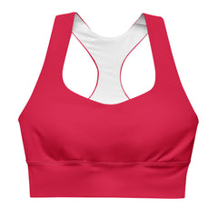 Magenta Longline sports bra