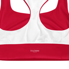 Magenta Longline sports bra