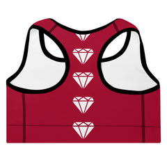 Diamond Red Sports Bra