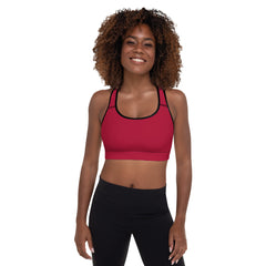 Diamond Red Sports Bra