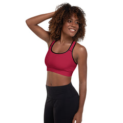 Diamond Red Sports Bra