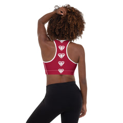Diamond Red Sports Bra